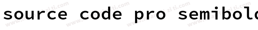 source code pro semibold字体转换